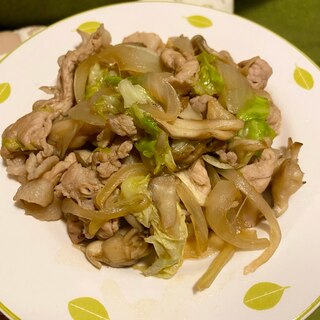 豚肉と残り野菜のオイスター炒め